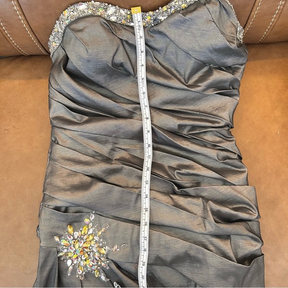 LUXE GIGI by La Femme NWOT $400 Strapless Evening Gown Jeweled size 16 - Picture 16 of 16